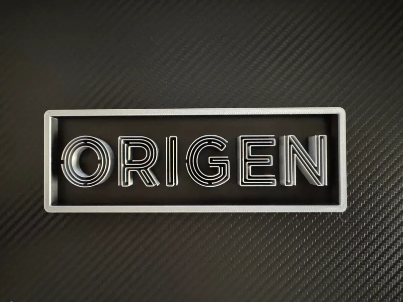 LOGO 3D PELICULA ORIGEN (INCEPTION)