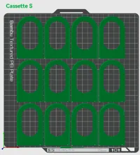 Cassete x12, 0.2mm layer, 2 walls, 15% infill