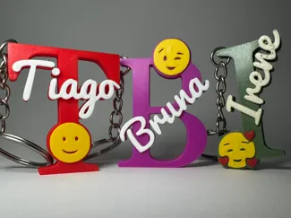Personalized Letter Keychains Collection