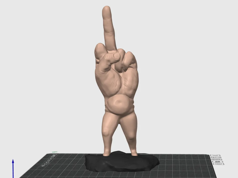 middle finger with legs by user_553309337 MakerWorld: Download Free 3D ...