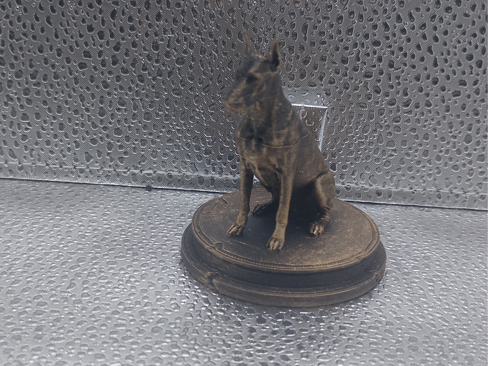 Doberman Dog Bust – 7cm Miniature Statue