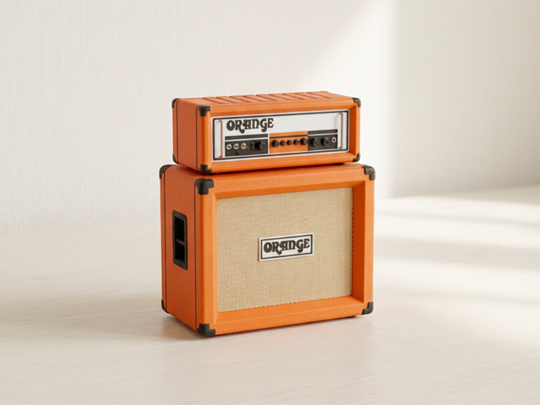 Miniature Orange Amp & Cabinet Guitar Pick Holder