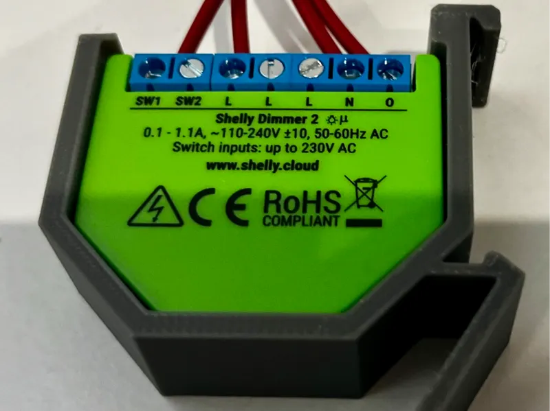 Shelly DIN rail mount