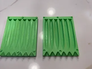 generic soft bait mold with point up tail