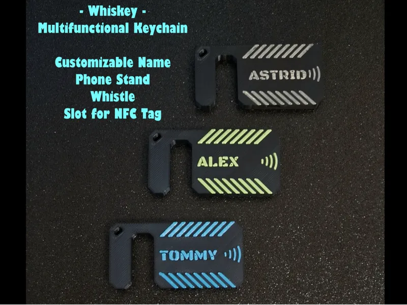 WhisKey - Multifunctional & Customizable Keychain
