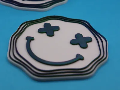 Groovy Smiley Coasters