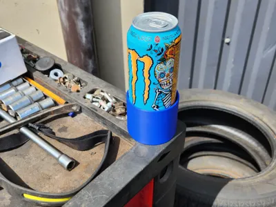 Cup holder for top hole in toolbox