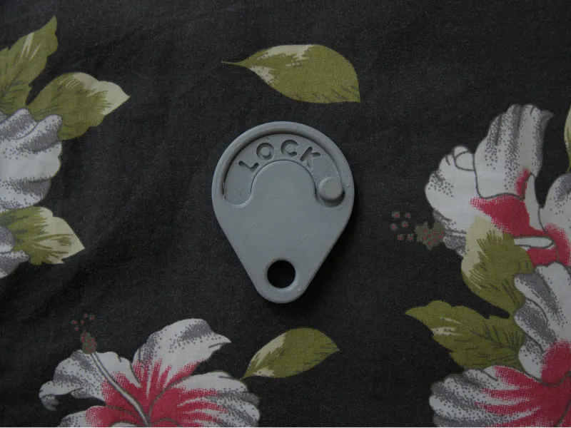 Lock Reminder Keychain