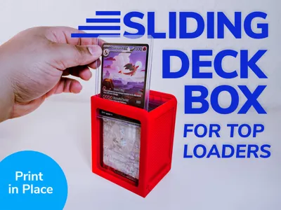Sliding Deck Box (No Glue) Card Top Loaders