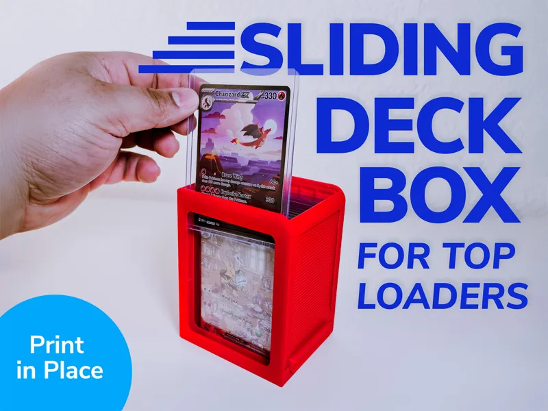Sliding Deck Box (No Glue) Card Top Loaders
