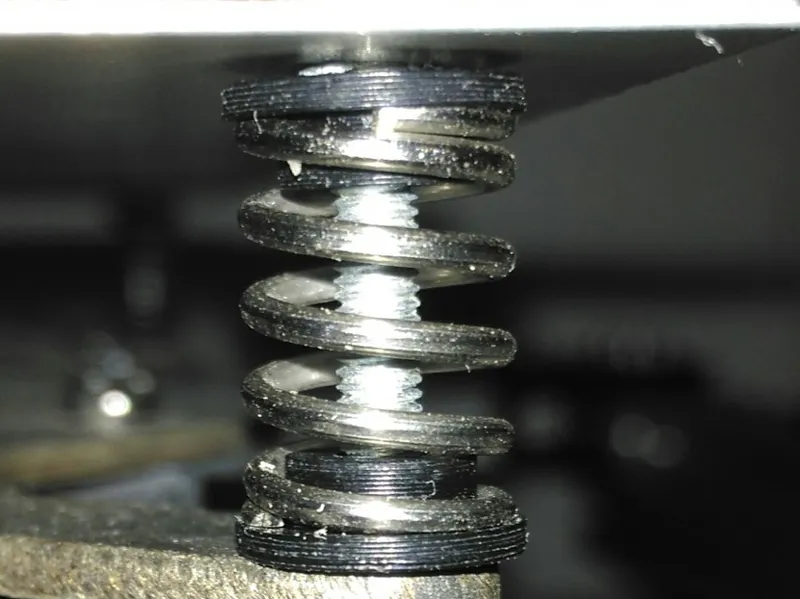 Heat bed spring cap/spacer