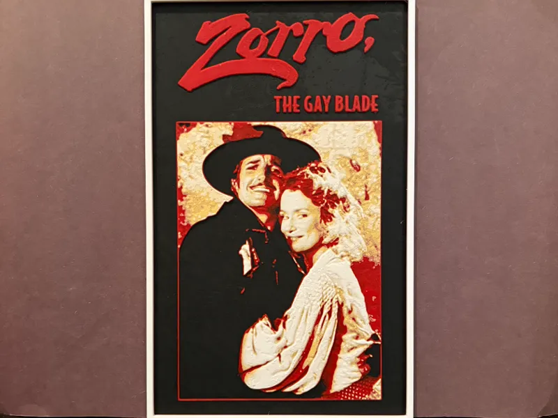 Zorro the Gay Blade Hueforge