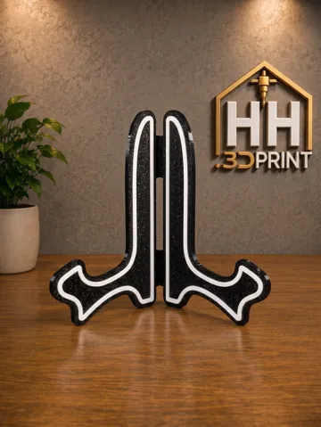 Cuadro decorativo en 3D: Suporte Cavalete - Porta Prato, Quadro, HueForge, — vista de referencia 2