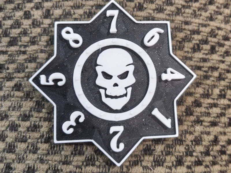 Fantasy Football Undead D8 Scatter Template