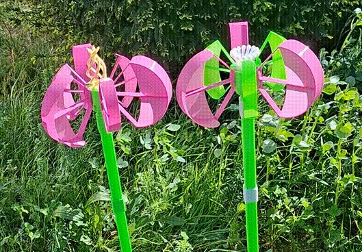 Blumen Windmühle