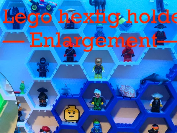 Présentoir hexagonal pour figurines