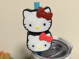 Hello Kitty Straw Buddy