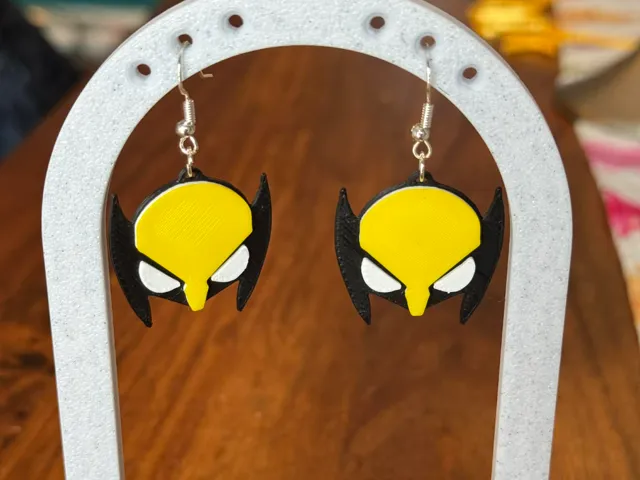 Wolverine dangle earrings