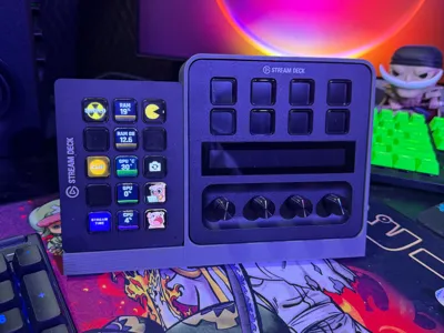 Stream Deck Plus & 15-Key Side-by-Side Combo Mount