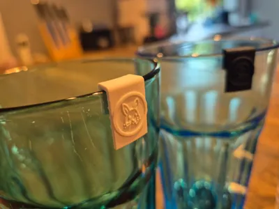 Glass Tags –Animal-Themed Markers for IKEA Glasses