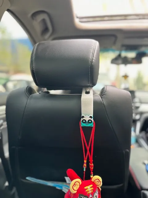 panda car bag hook 熊猫汽车挂钩