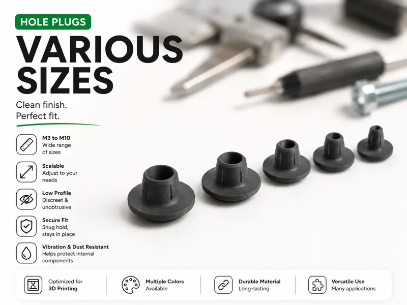 Scalable Universal Hole Plugs / Blanking Caps