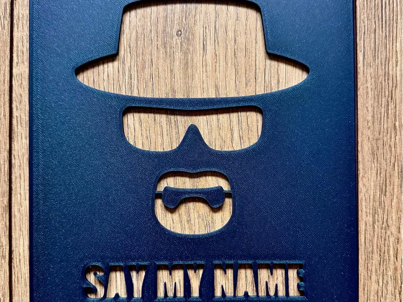 Cadre/pochoir Heisenberg Walter White