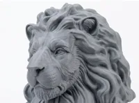 Busto di Leone Maestoso - Scultura Digitale Alta Definizione