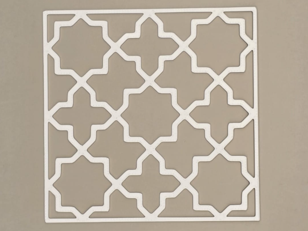 Moroccan Stencil Craft Arabic