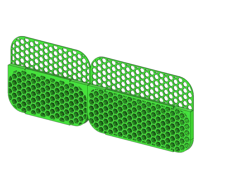 BLV - AMS Riser for X1C Rear Honeycomb Panel