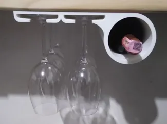 Base para 6 copas y 1 botella de vino