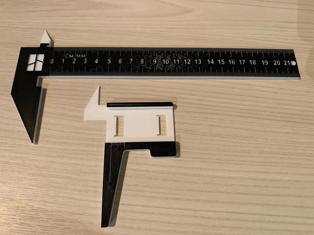 Vernier Caliper Ruler - Two Lengths by 3D Print Masters Hub - MakerWorld