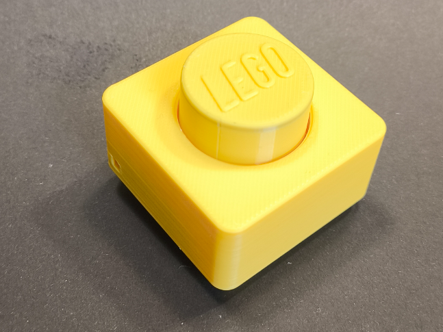 1x1 Brick Fidget Clicker Keychain