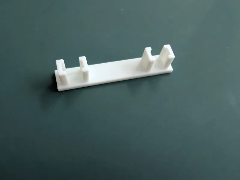 Curtain track end cap