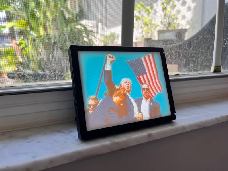 Trump Asassination Lithophane 