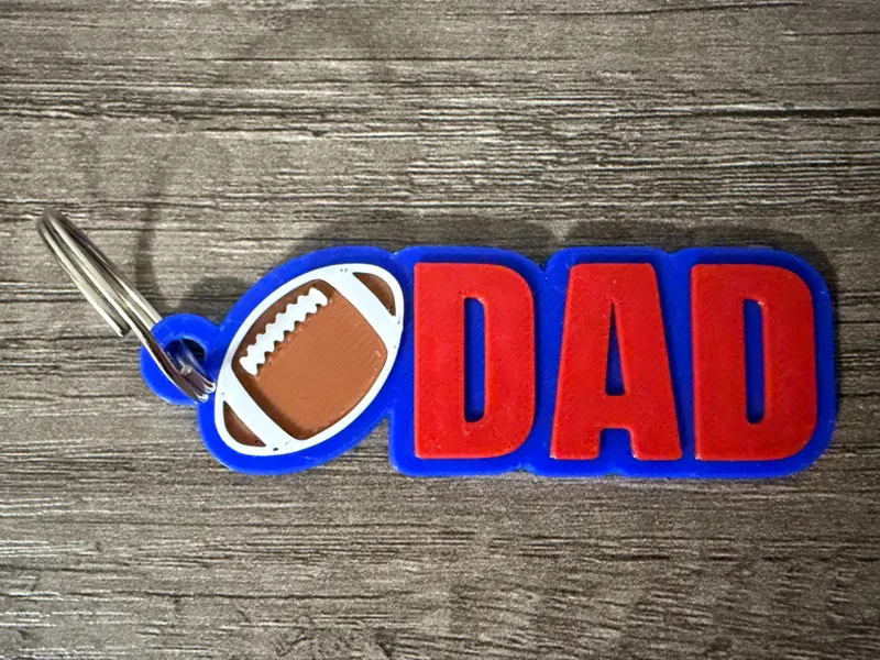 Football Dad Keychain