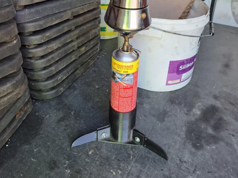 Camping gas catridge holder