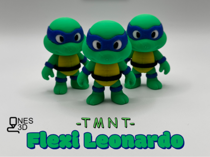 Miniatura 1 do modelo 3D Flexi Leonardo - TMNT