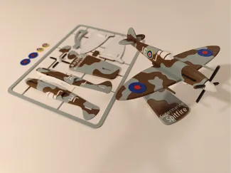 Supermarine Spitfire Plane Kit Card
