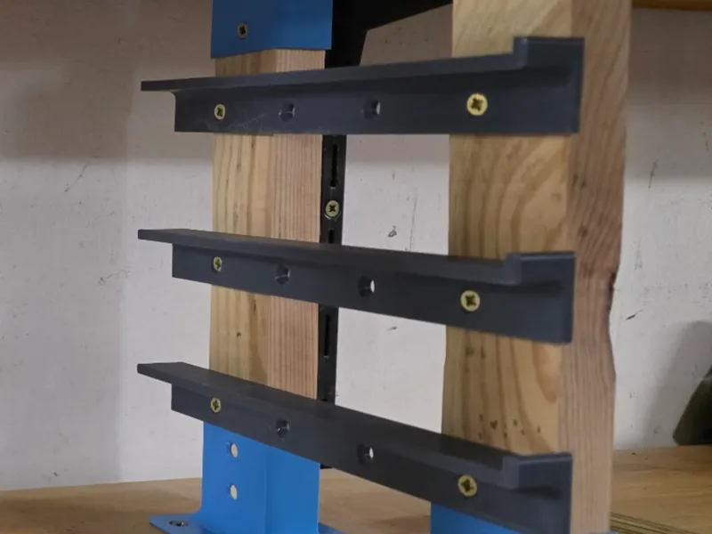 Regalschienen, Schienen für Sortierboxen
