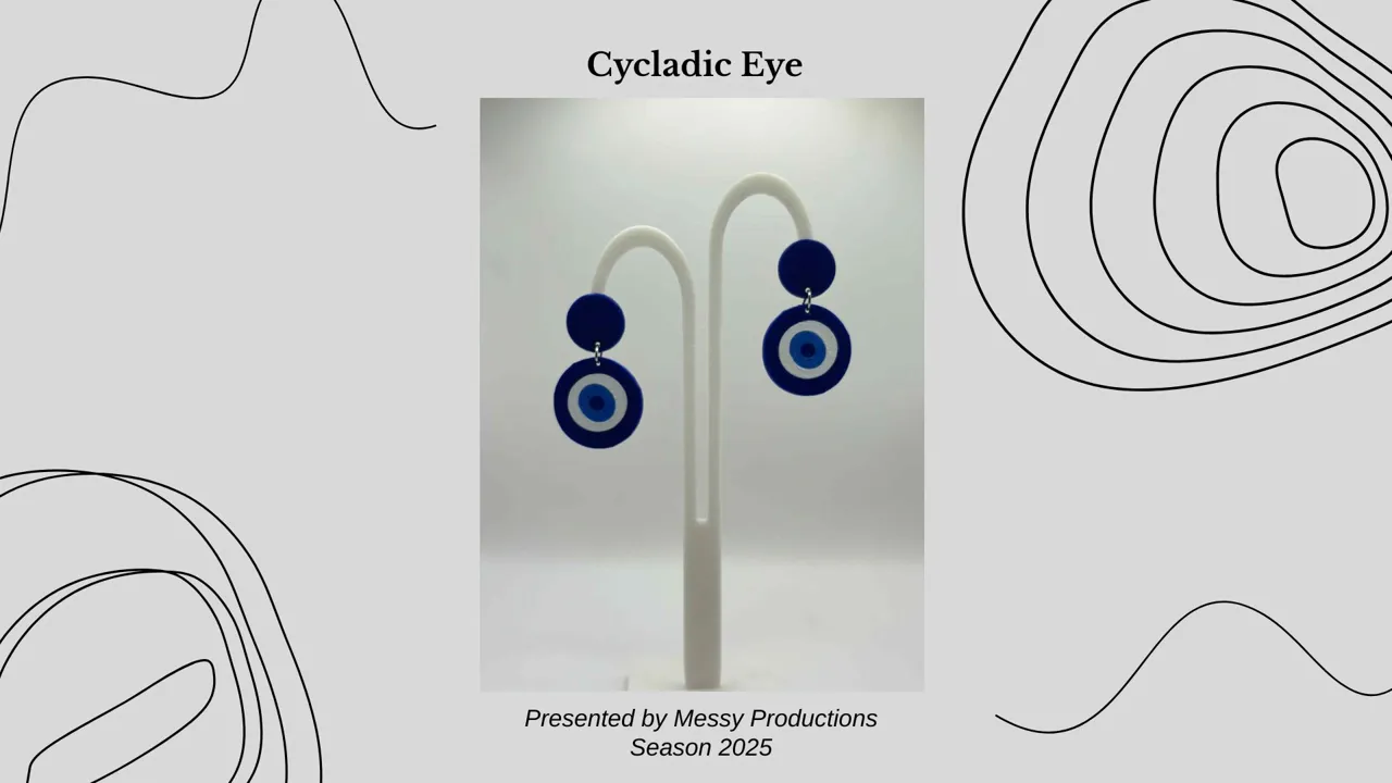Devil eye earrings view 3