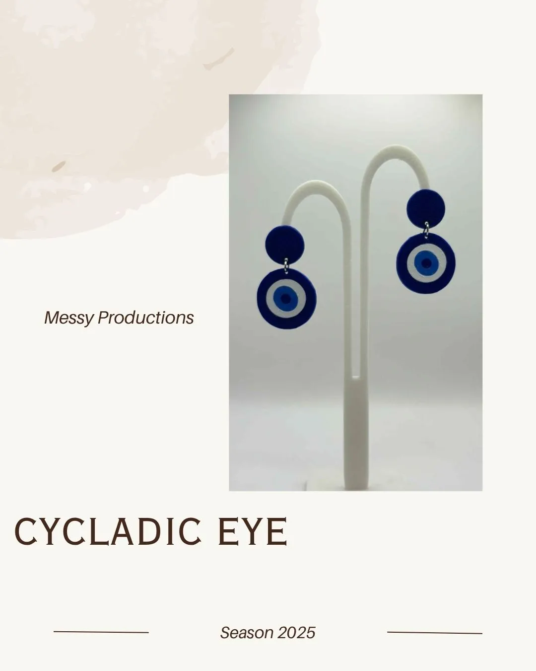 Devil eye earrings view 2