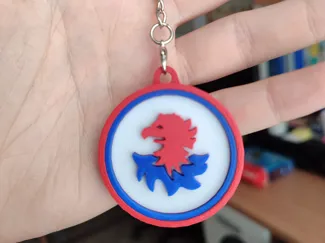 Keychain Genoa C.F.C "Gallinaccio"
