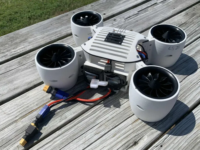 Quadcopter Drone 70mm EDF - Dual battery system