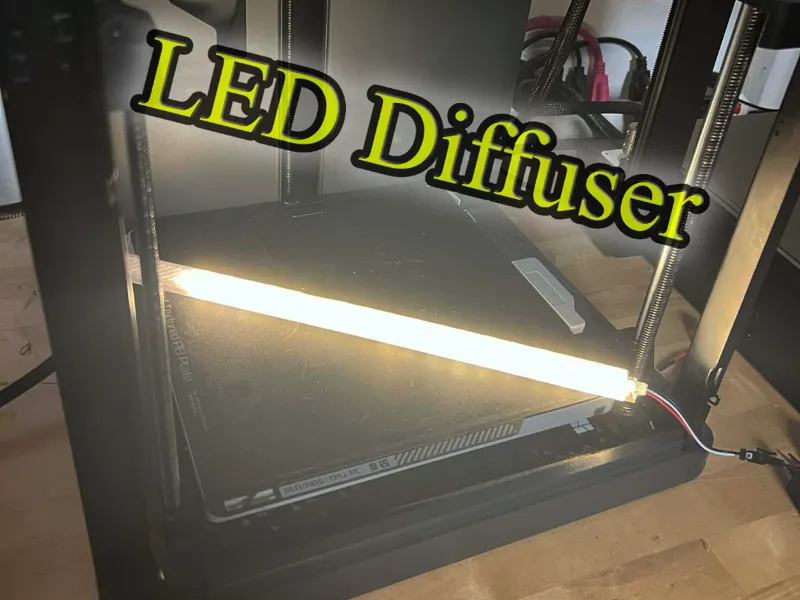 Snap-Fit Scalable LED Strip Diffusers