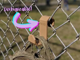 Customizable Fence Hook for Sports Gear