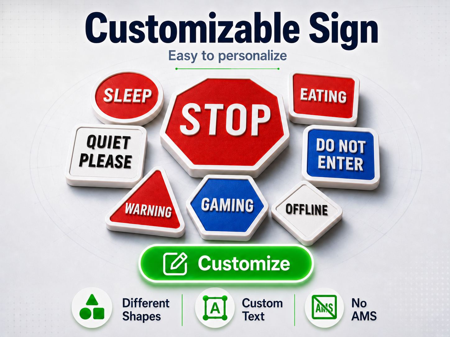 Customizable street Sign Maker without AMS