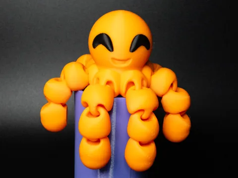 Objeto manipulable: Articulated Octopus Fidget with Wiggly Legs — referencia de MakerWorld