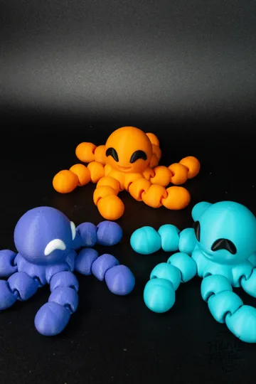 Objeto manipulable: Articulated Octopus Fidget with Wiggly Legs — vista de referencia 3