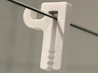 Haken für Glaswand Dusche mit 6mm stärke